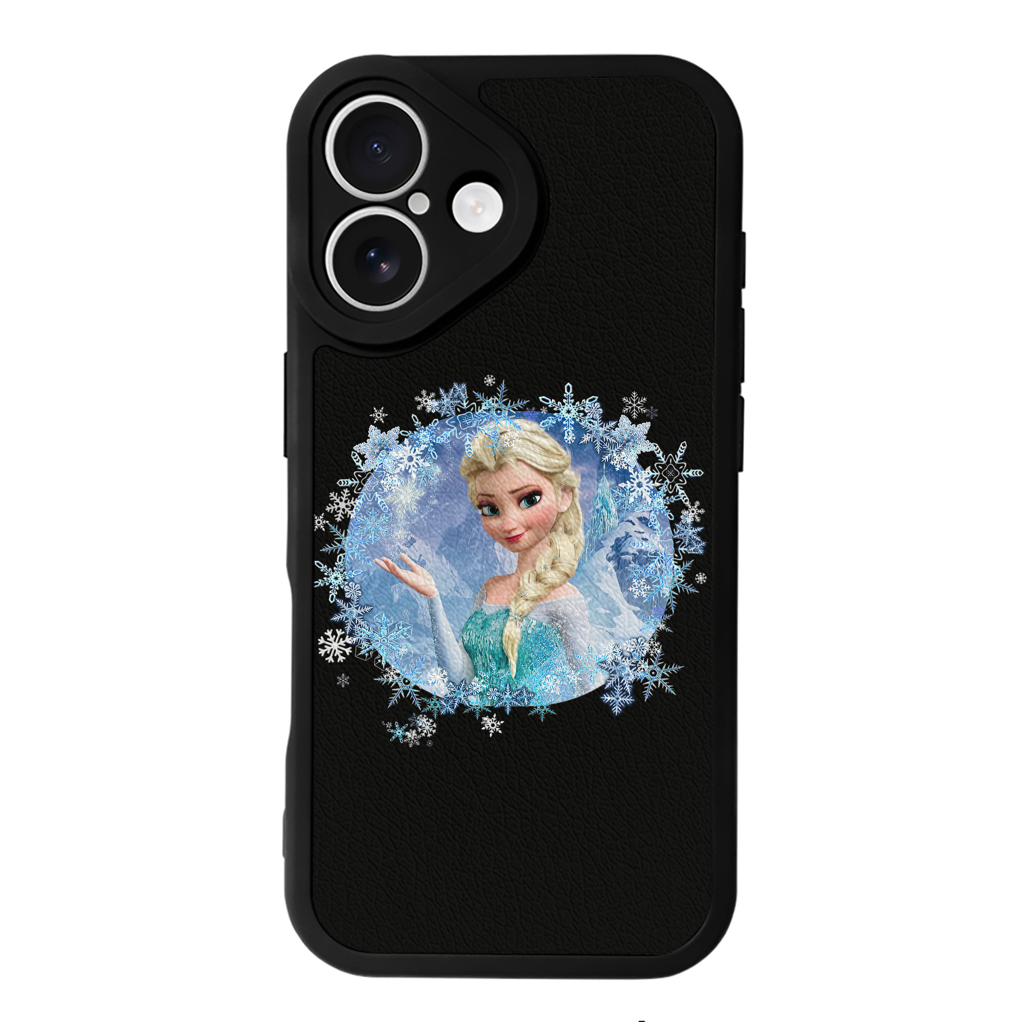 （画像用） アナと雪の女王 アンナ エルサ Frozen Anna Elsa 【iPhone 16シリーズ対応】シリコンスマホケース（レザー調） 材質：シリコン